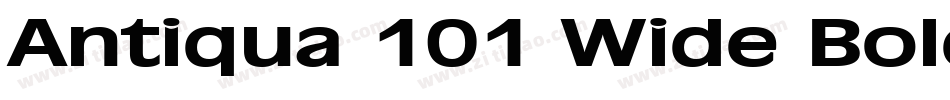Antiqua 101 Wide BoldItalic字体转换